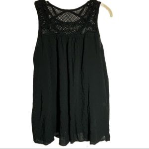 Liz Lange Maternity Top/Tee, Black, Size M, sleeveless, knit w/bodice detailing